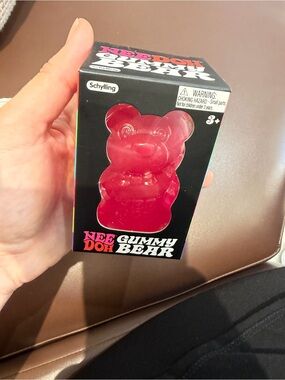 NeeDoh Pink Gummy Bear Squishy Toy